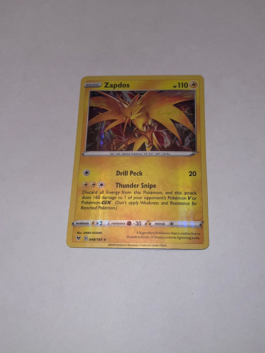 Pokemon TCG - (NM/M) Zapdos (Holo) (#48) (Sword & Shield - Vivid Voltage) (Single Card)