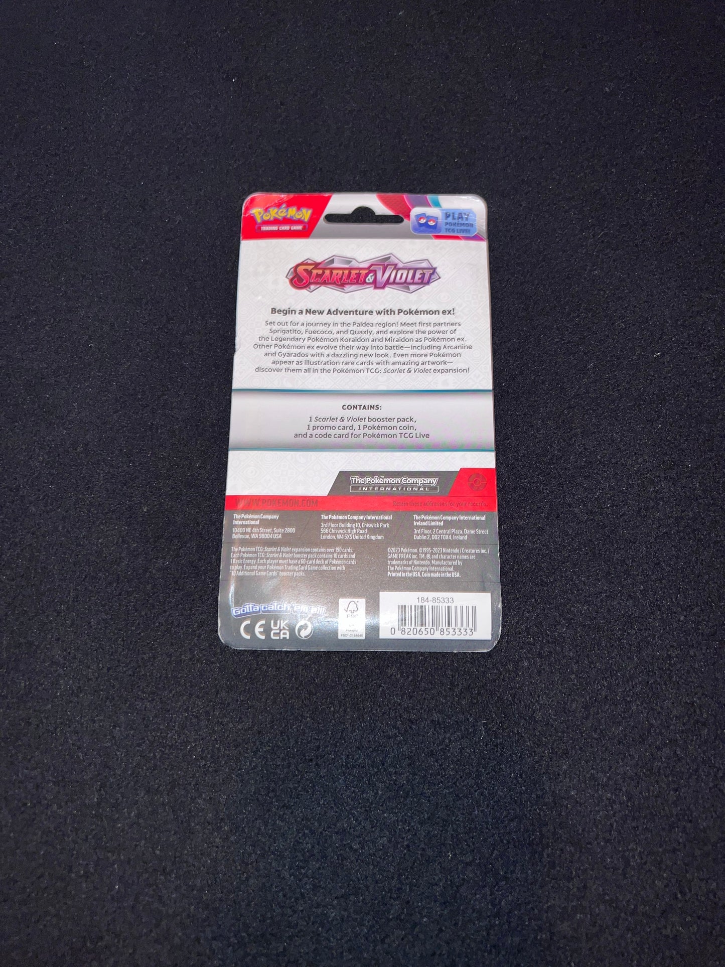 Pokemon TCG - Scarlet & Violet Base Set Espathra Checklane Blister Pack