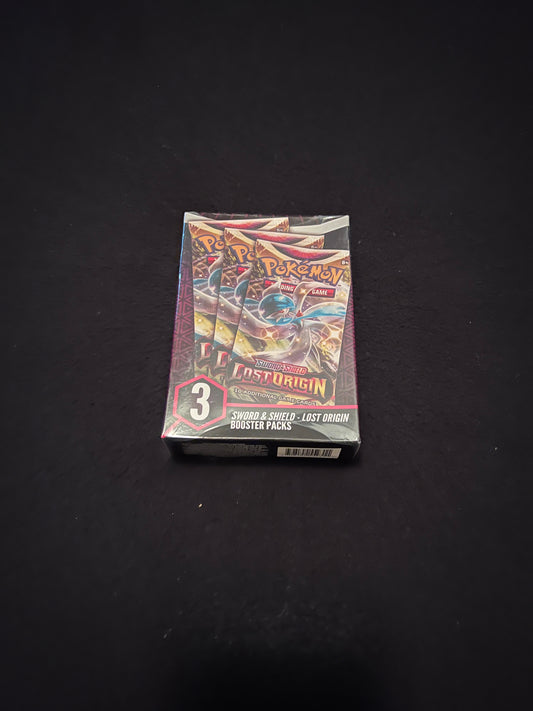 Pokemon TCG - Box of 3 Lost Origin Booster Packs (Sealed) (Slighty Damaged)