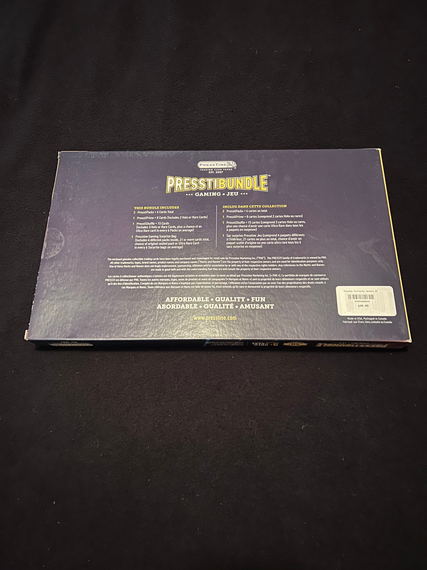 Pokemon TCG - Gaming Jeu - Presstibundle Box (Sealed)